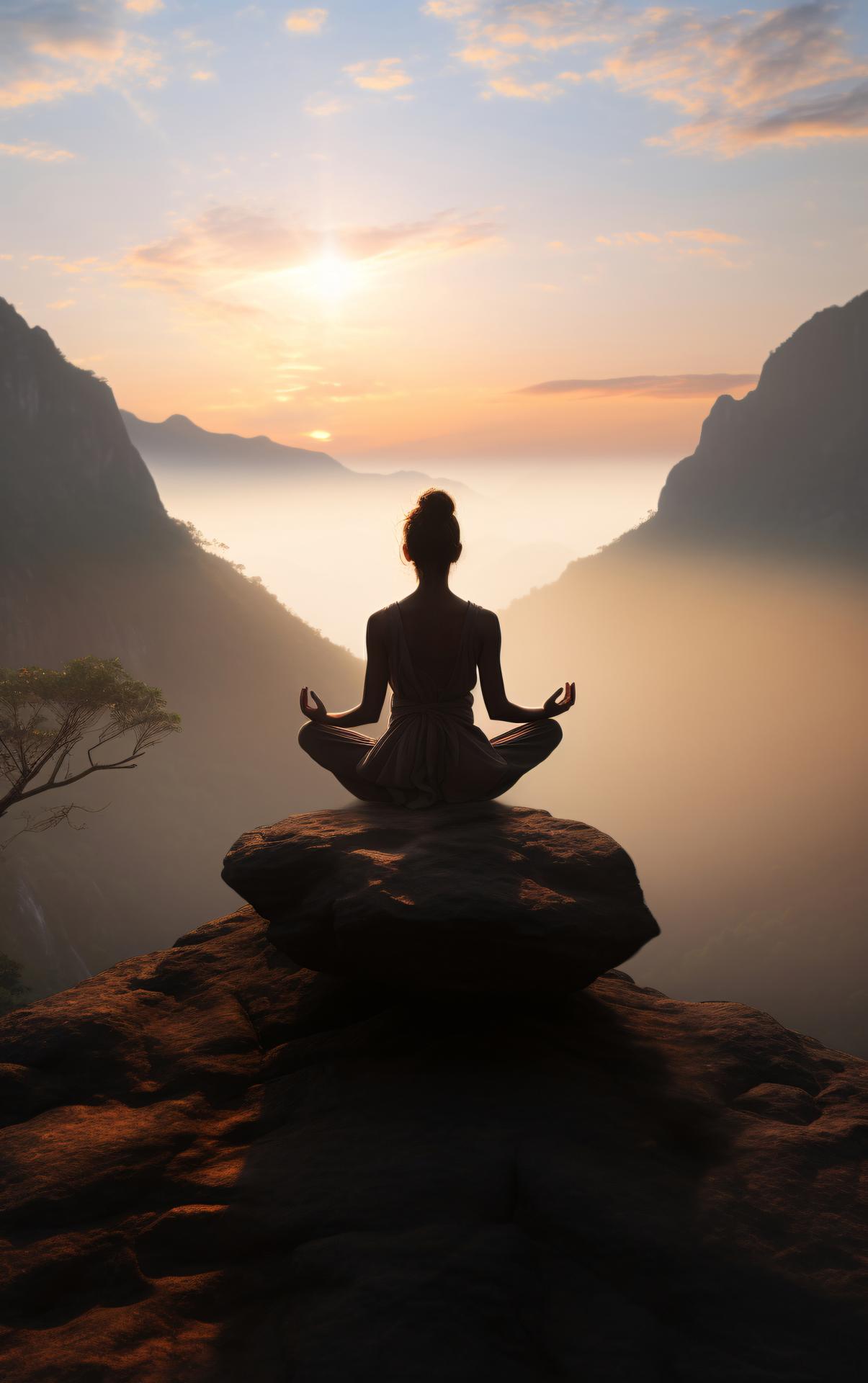 Femme qui fait du yoga